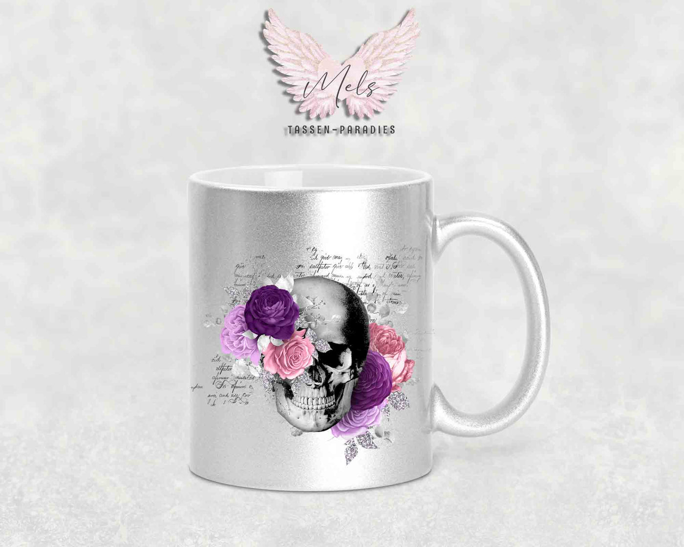 Totenkopf Lila - Tasse