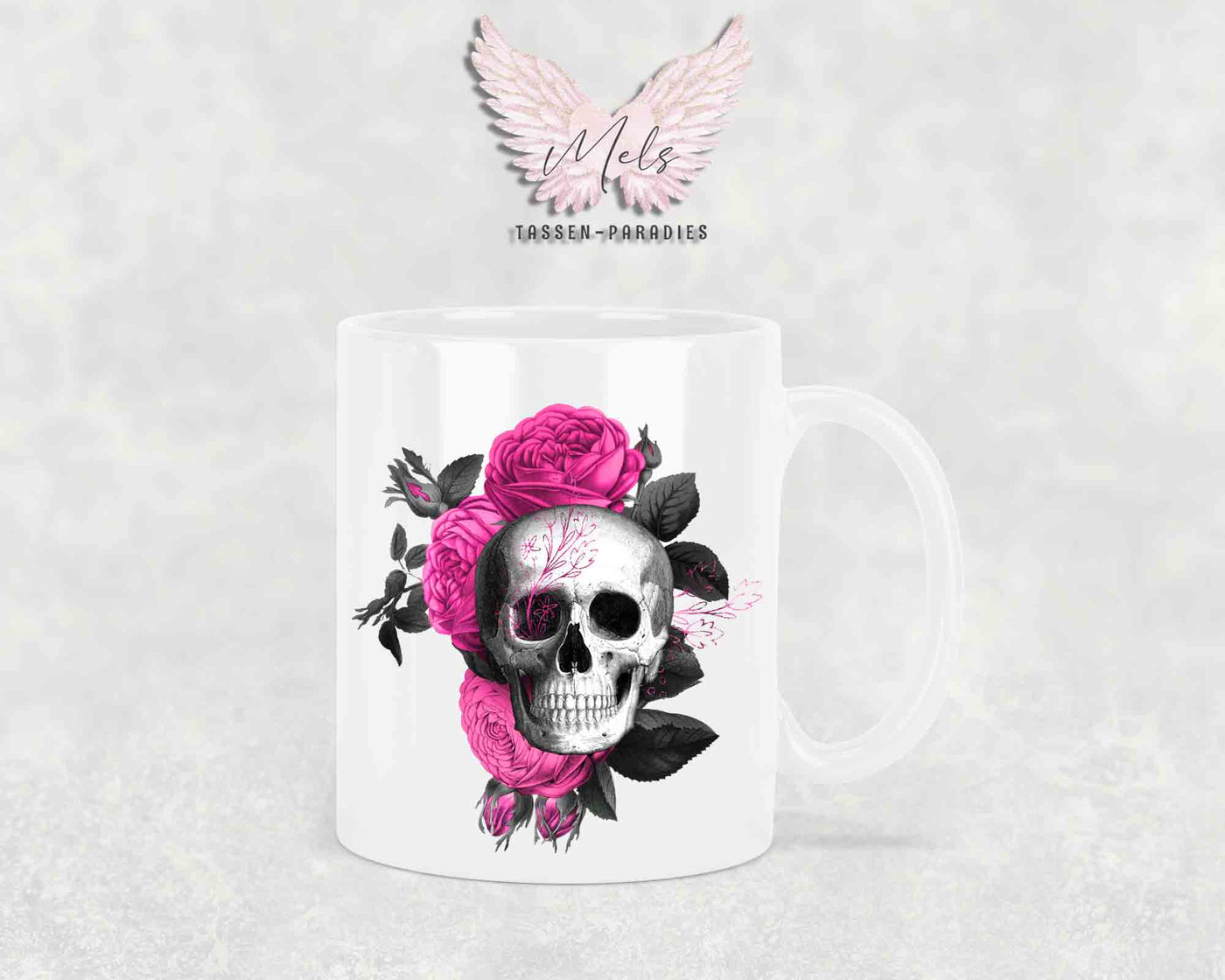 Bevor du fragst NEIN! - mit Totenkopf-Bild - Tasse