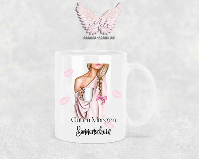 Guten Morgen Sonnenschein (oder Wunschname) - Tasse