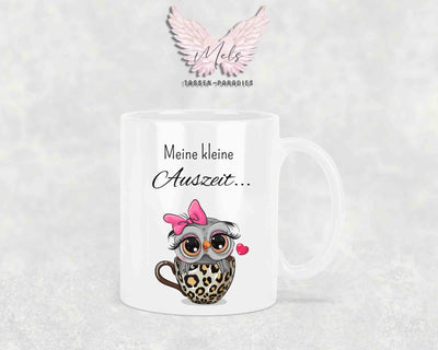 Meine kleine Auszeit - mit Eulen-Bild - Tasse