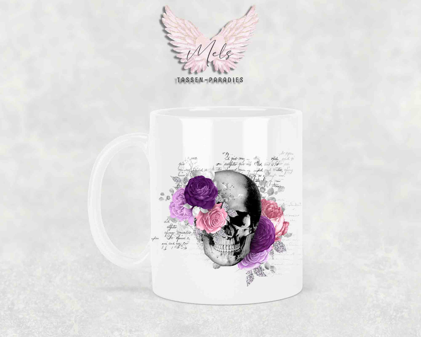 Totenkopf Lila - Tasse
