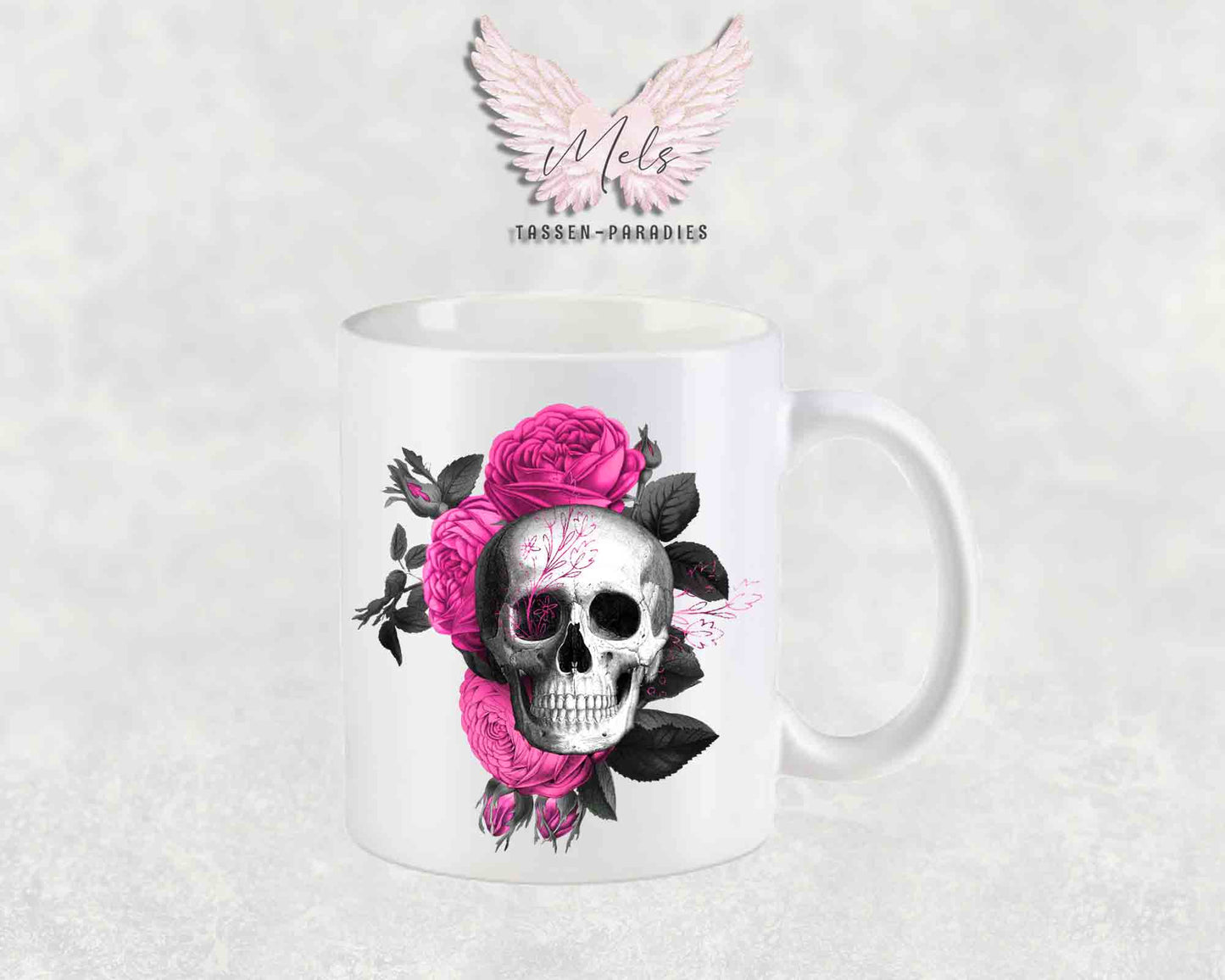 Bevor du fragst NEIN! - mit Totenkopf-Bild - Tasse