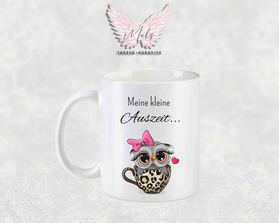 Meine kleine Auszeit - mit Eulen-Bild - Tasse