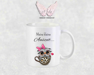Meine kleine Auszeit - mit Eulen-Bild - Tasse