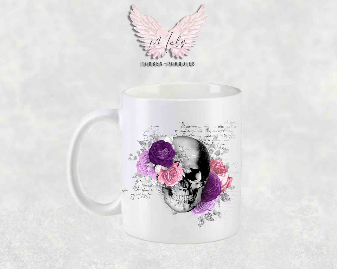 Totenkopf Lila - Tasse