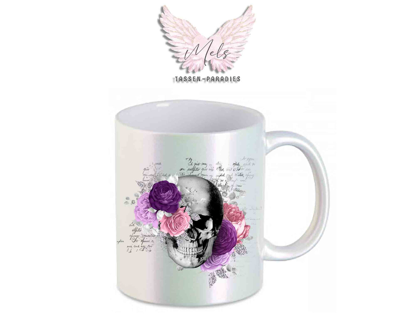 Totenkopf Lila - Tasse