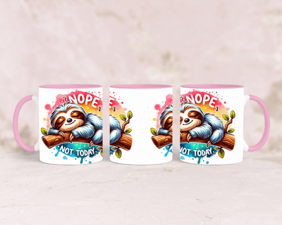 Faultier Tasse mit Spruch – 'Nope, Not Today'