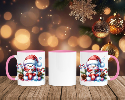 Christmas Schneemann 2 - Tasse mit Bild – mit oder ohne Wunschname