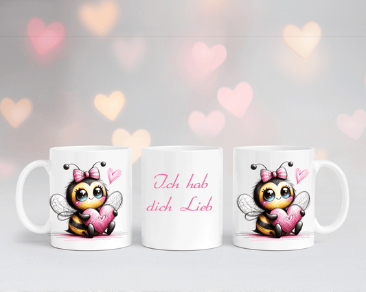 Ich hab dich Lieb - Tasse Weiß mit verschiedenen Motiven