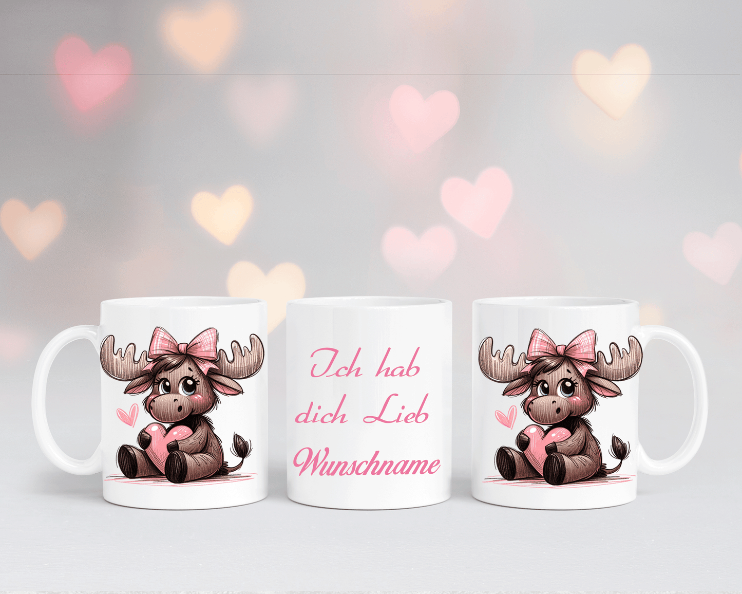 Ich hab dich Lieb - Tasse Weiß mit verschiedenen Motiven