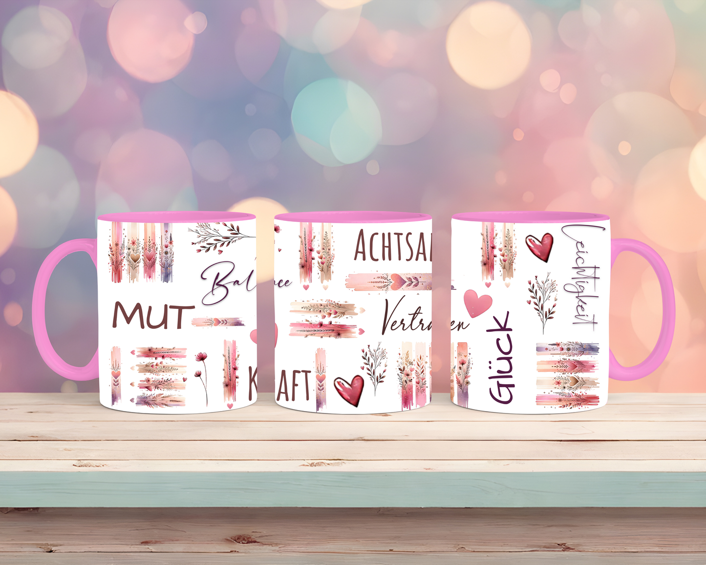 Tasse mit Inspirierende Worte für jeden Tag Achtsamkeit