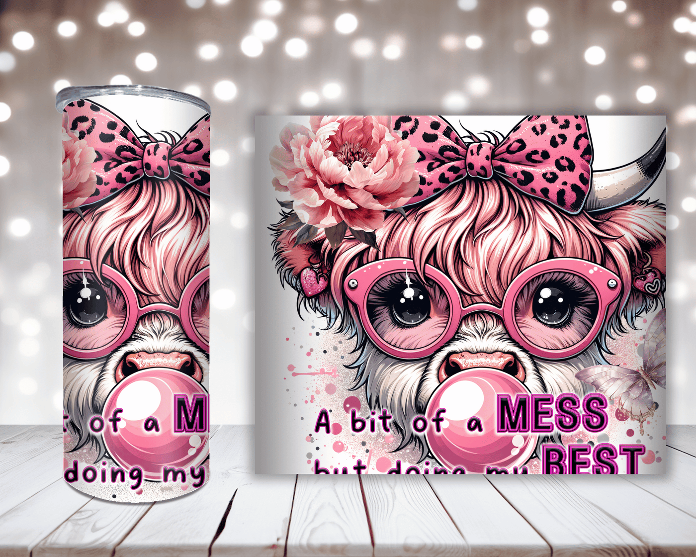 Thermobecher Kuh Baby Flower – Bit of a Mess but Doing My Best