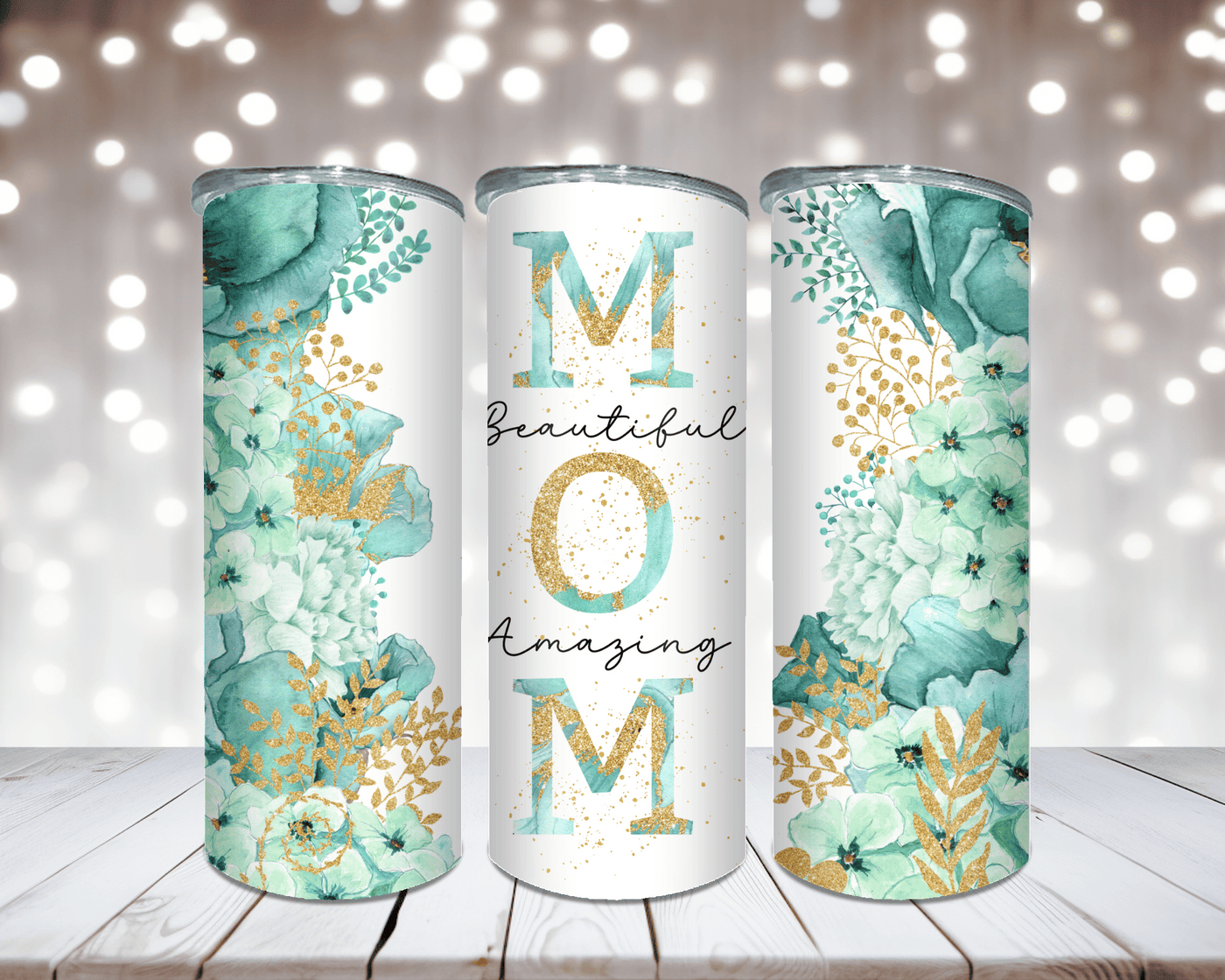 Thermobecher Mom – Beautiful, Amazing mit Blumen