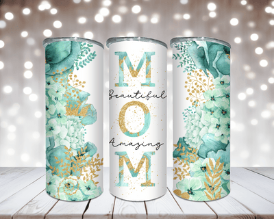 Thermobecher Mom – Beautiful, Amazing mit Blumen