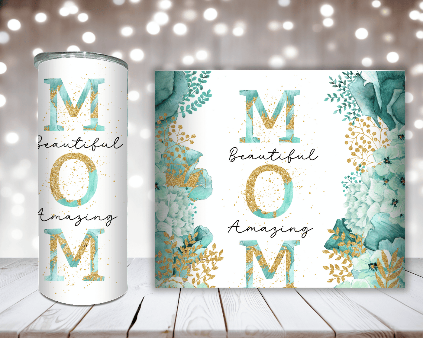 Thermobecher Mom – Beautiful, Amazing mit Blumen