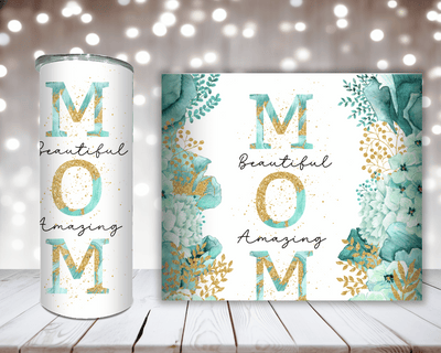Thermobecher Mom – Beautiful, Amazing mit Blumen