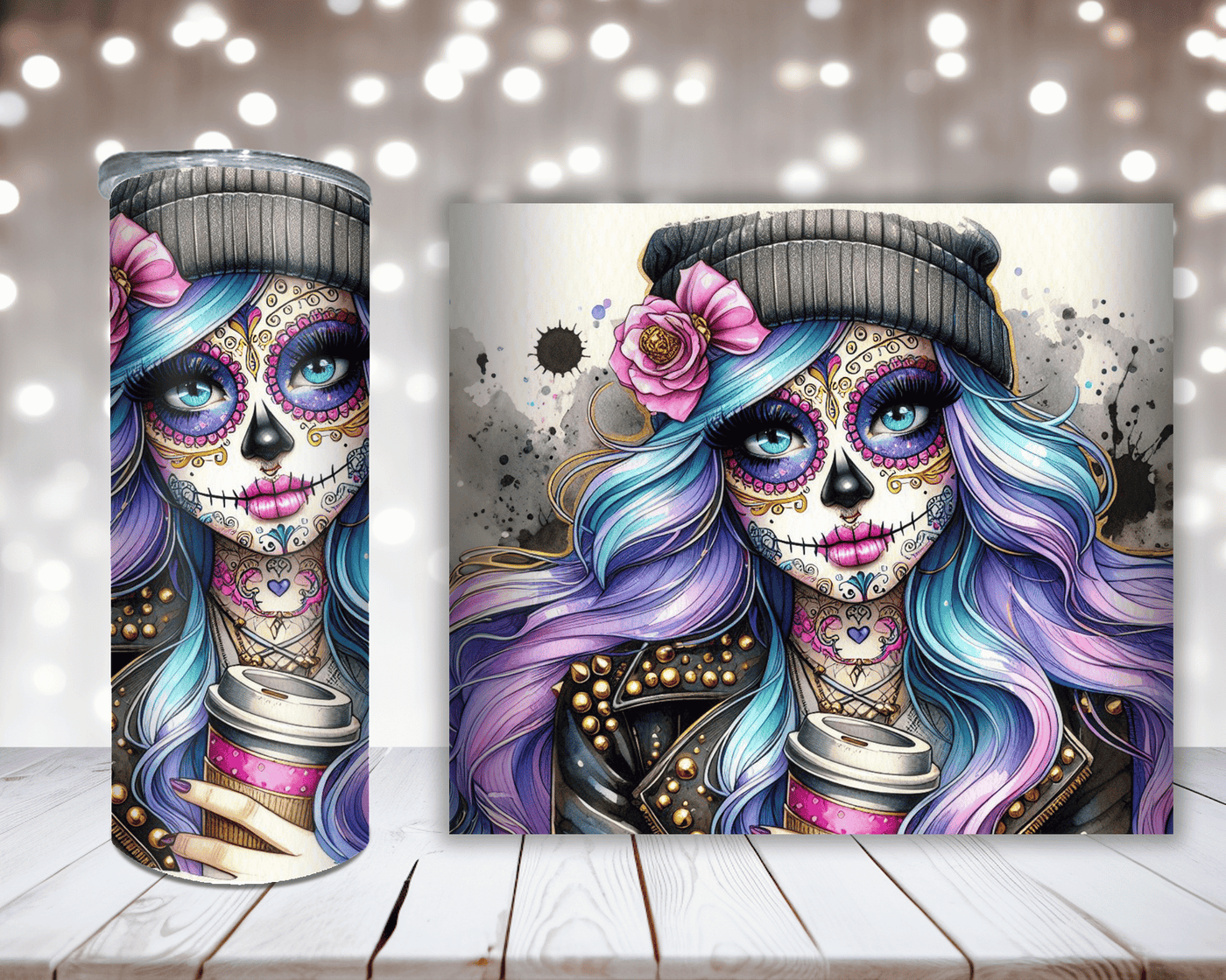 Thermobecher „Sugar Skull Girl Sweet 2“