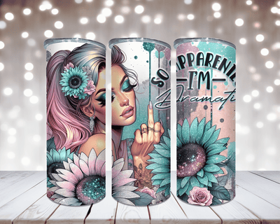 Thermobecher „Woman Mittelfinger und Dramatic“