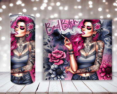 Thermobecher „Woman mit Spruch Bad Bitch“