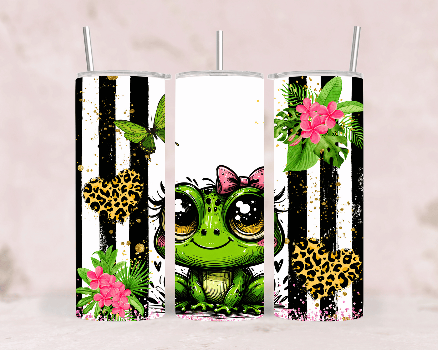 Thermobecher Süßer Frosch Lustiger Edelstahl Tumbler