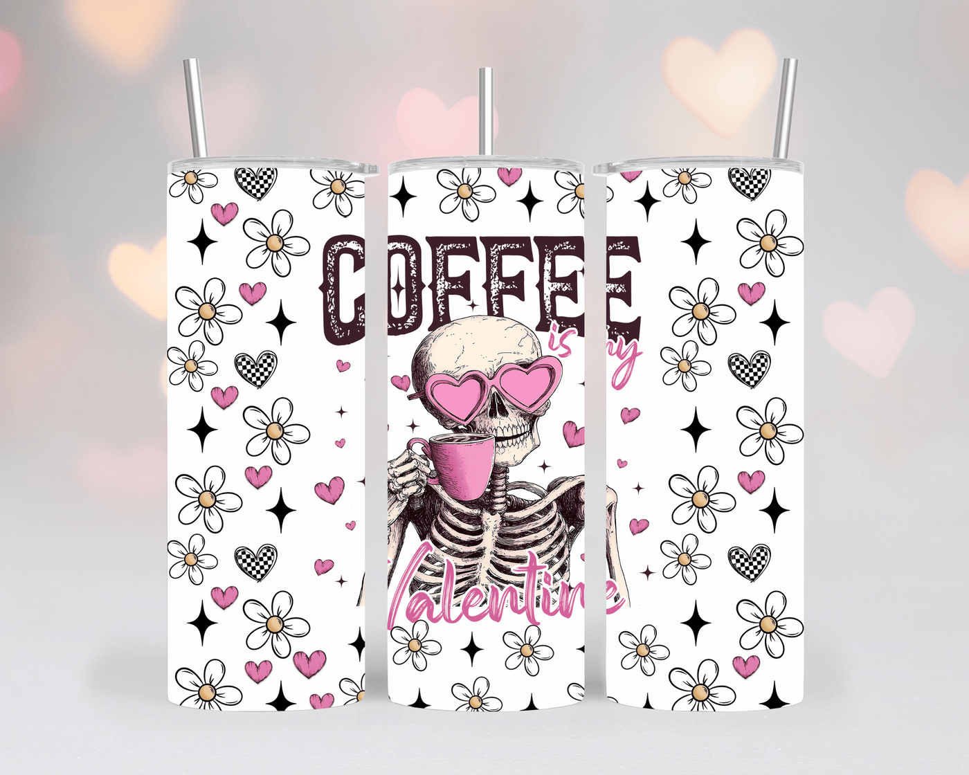 Thermobecher/Tumbler - Coffee is My Valentine