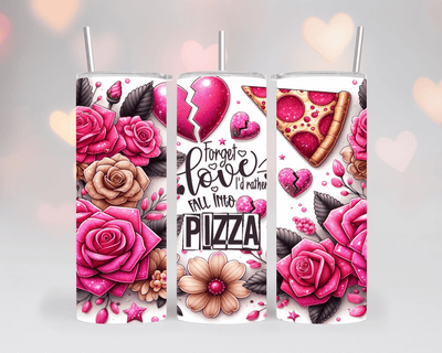 Thermobecher/Tumbler - Pizza Love & Blumen