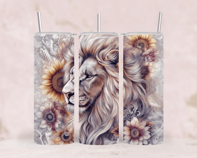 Thermobecher Löwe & Sonnenblumen