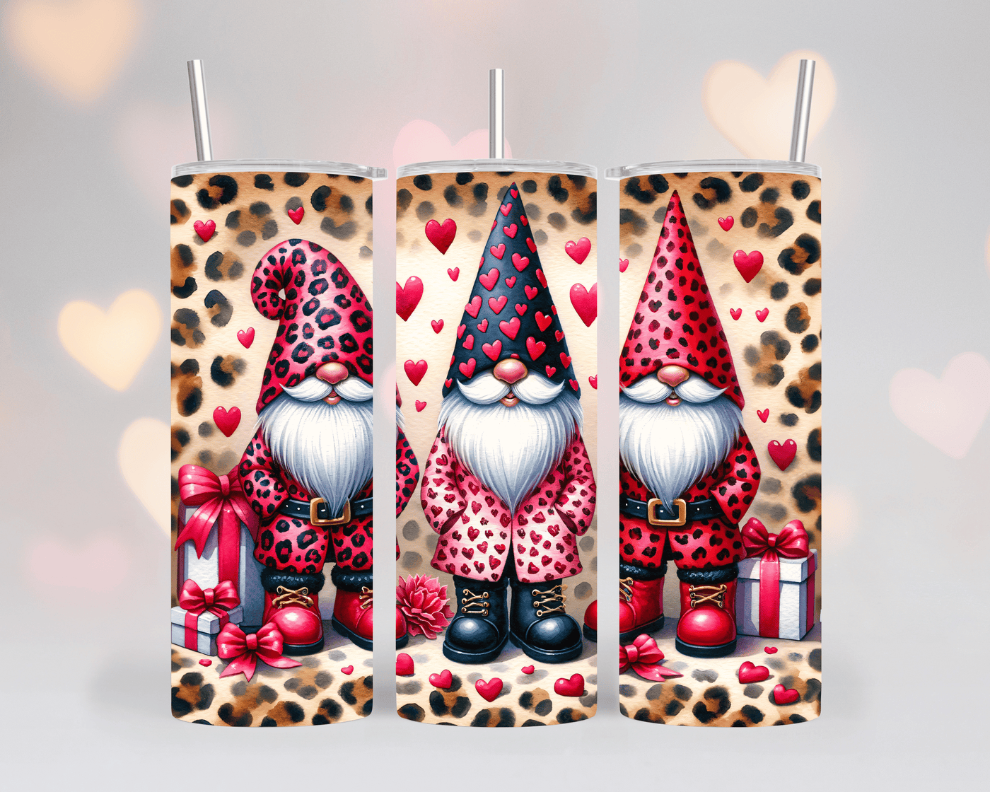 Thermobecher/Tumbler/Tasse Love – 3 Genom, Rot & Geschenk