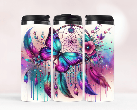Thermobecher aus Edelstahl – 340 ml, Motiv Boho Traumfänger