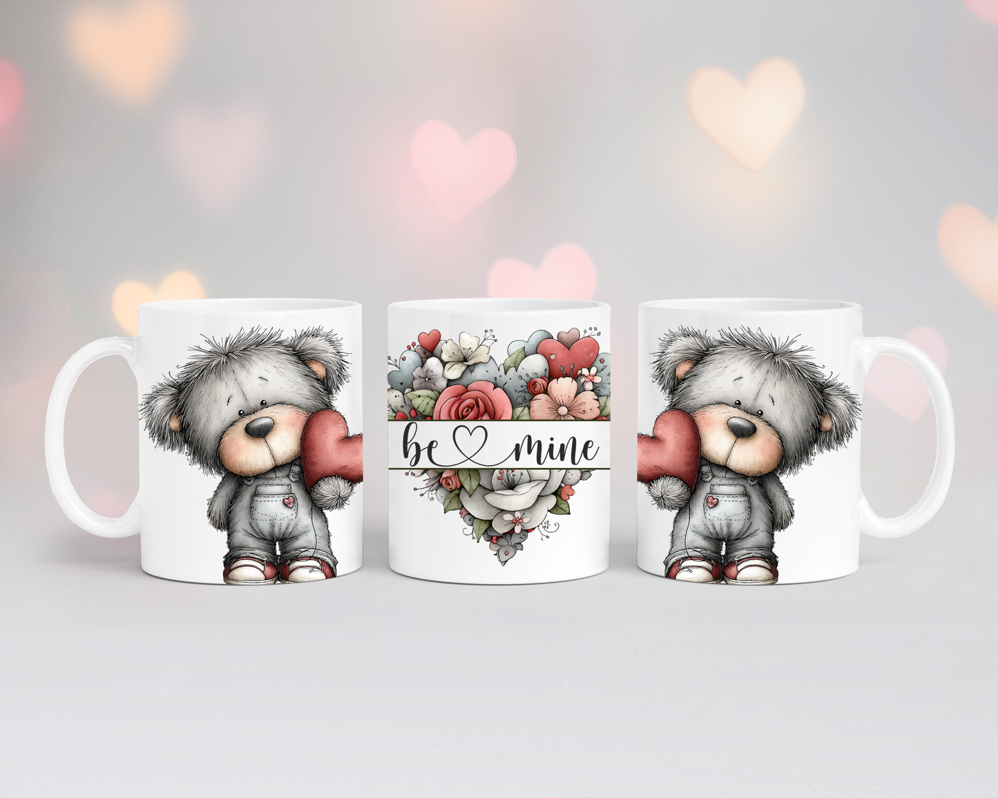 Valentinstags Tasse Teddybär Be Mine