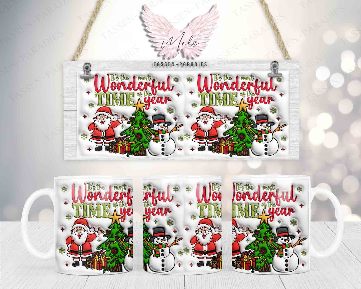 Wonderful Christmas - 3D-Bild - Tasse