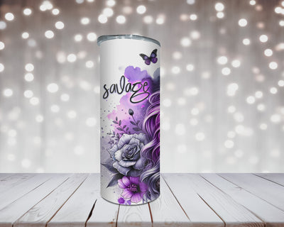 Thermobecher „Woman mit Spruch Savage Classy“