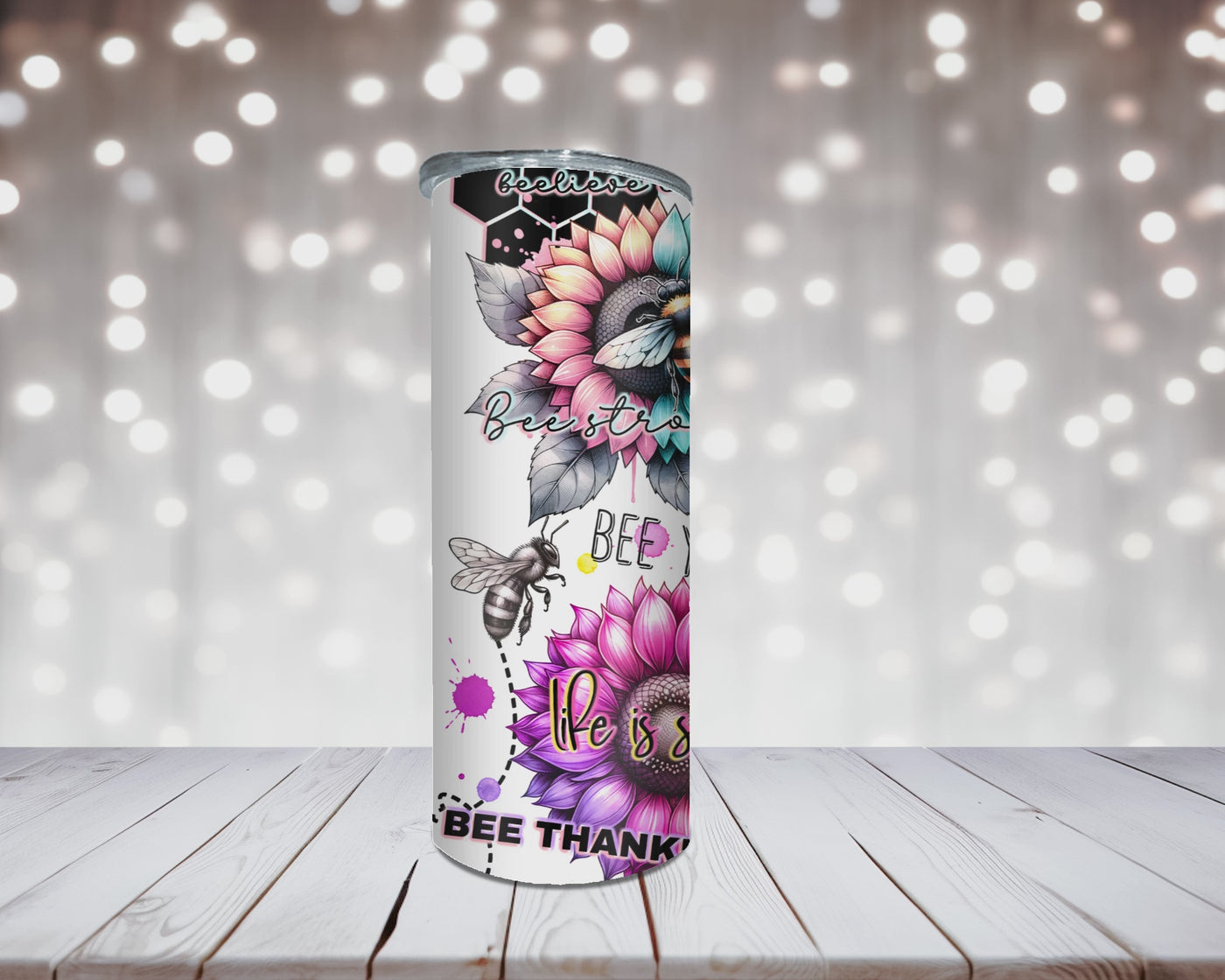 Thermobecher Sonnenblume & Biene – Be Happy