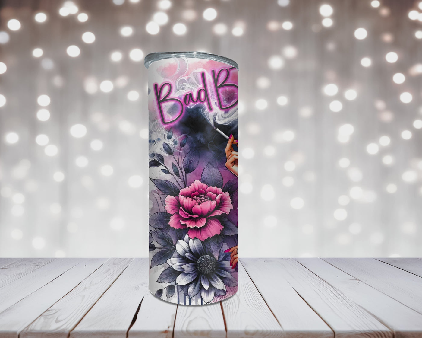 Thermobecher „Woman mit Spruch Bad Bitch“