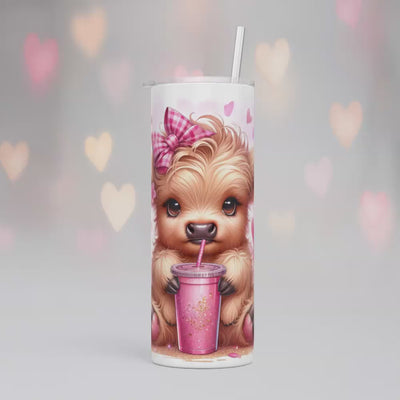 Thermobecher/Tumbler Cute Pink – Rosen & Herzen
