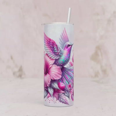 Thermobecher Kolibri & Hibiskusblüten